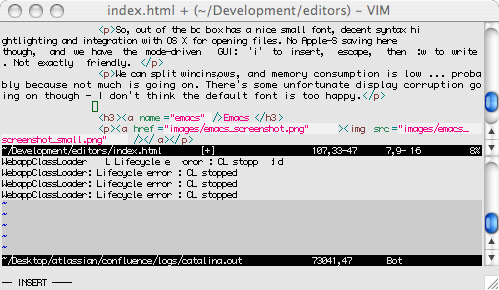 mac terminal vim syntax highlighting